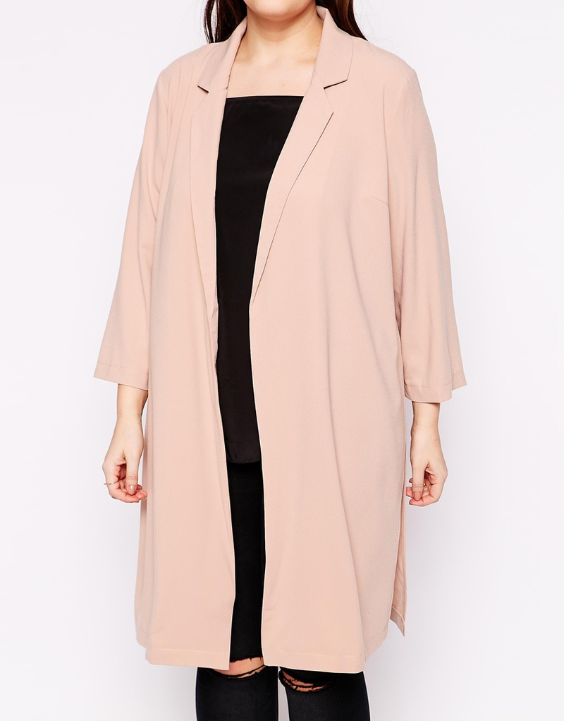 AX Paris Plus Duster Coat, $63 (was $95) Not enough clothes come in the color of Silly Putty.